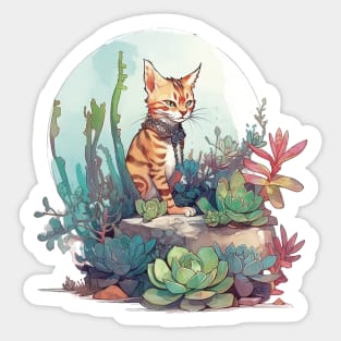 Cute Bengal cat Sticker